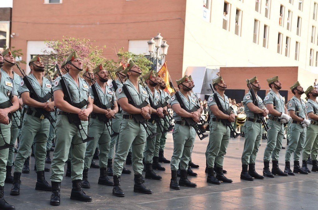 Legionarios en la Semana Santa de Málaga.