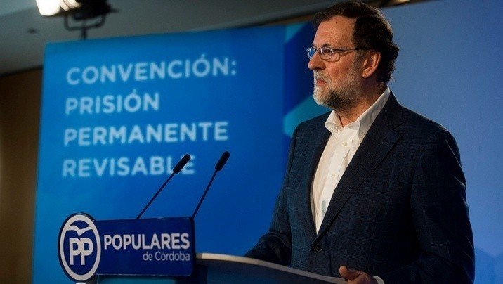 Rajoy, en la convención del PP sobre la prisión permanente revisable.