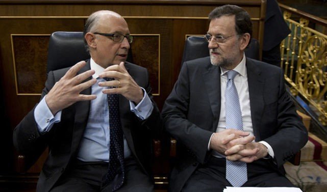 Mariano Rajoy y Cristóbal Montoro.