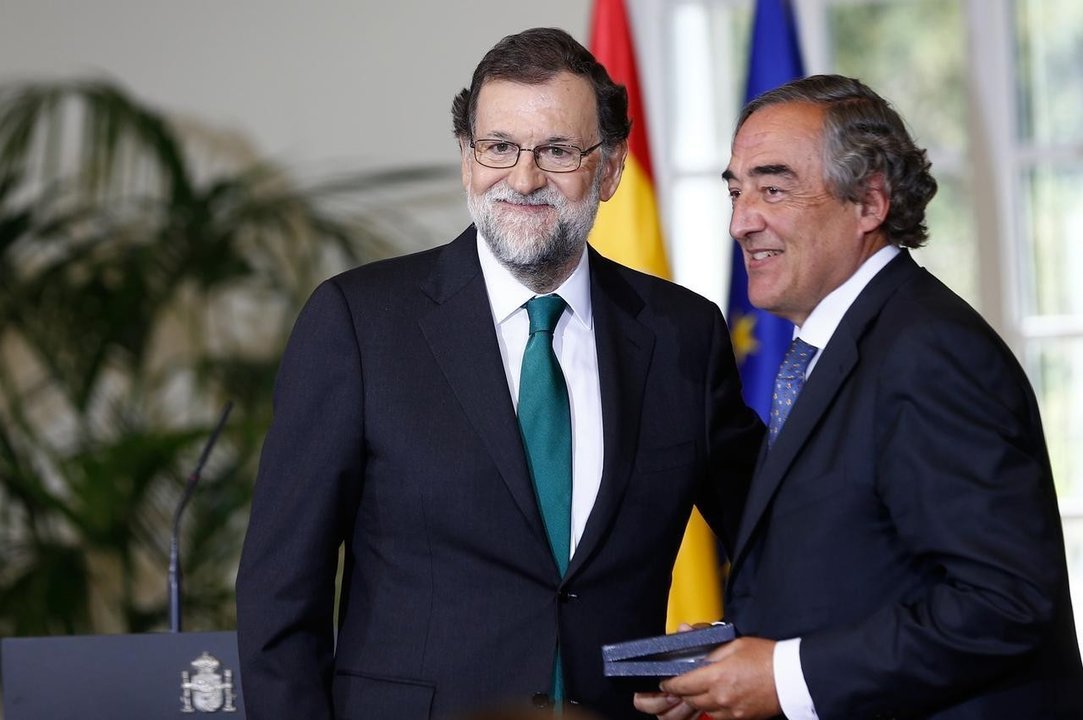 Mariano Rajoy y Juan Rosell.