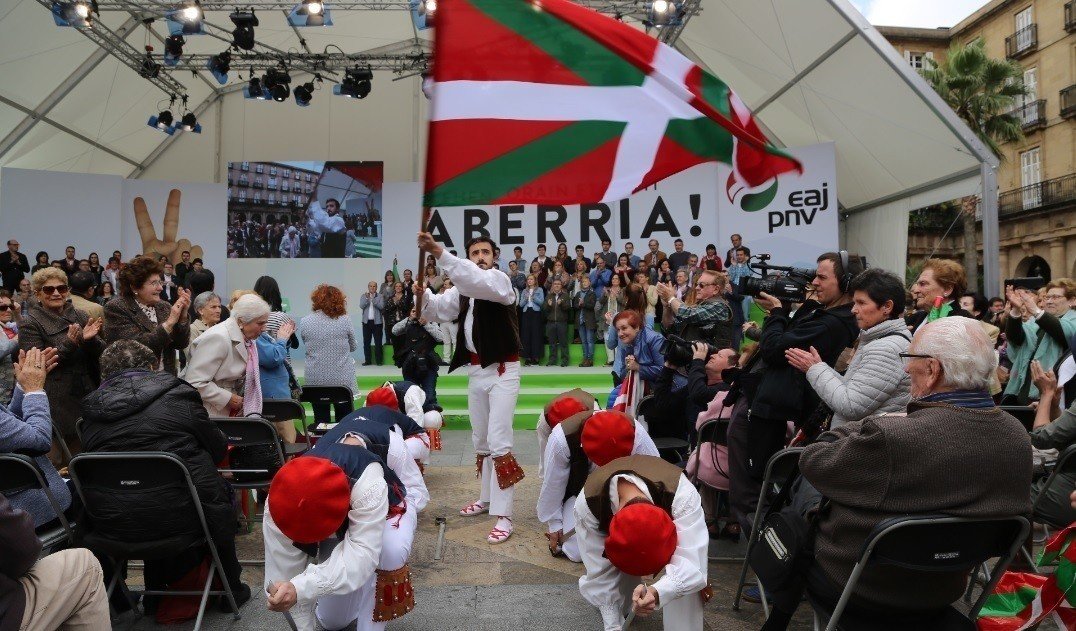 Celebración del Aberri Eguna del PNV en 2017.