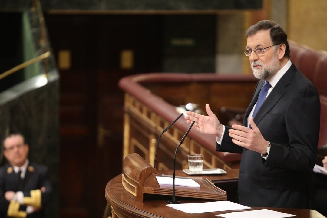 Mariano Rajoy comparece en el Congreso para hablar de las pensiones.