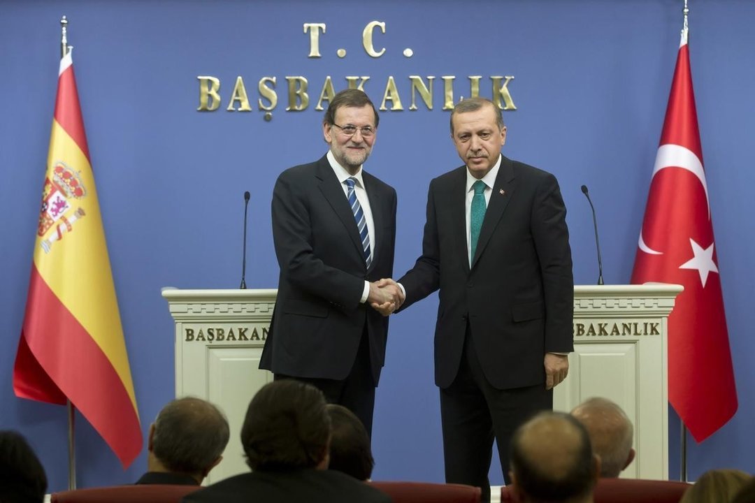 Mariano Rajoy y Recep Tayyip Erdogan, en un encuentro anterior. 