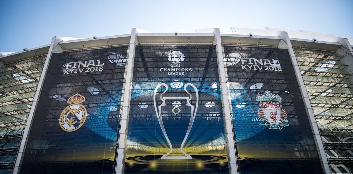 Estadio de Kiev donde se jugará la final de la Champions League.