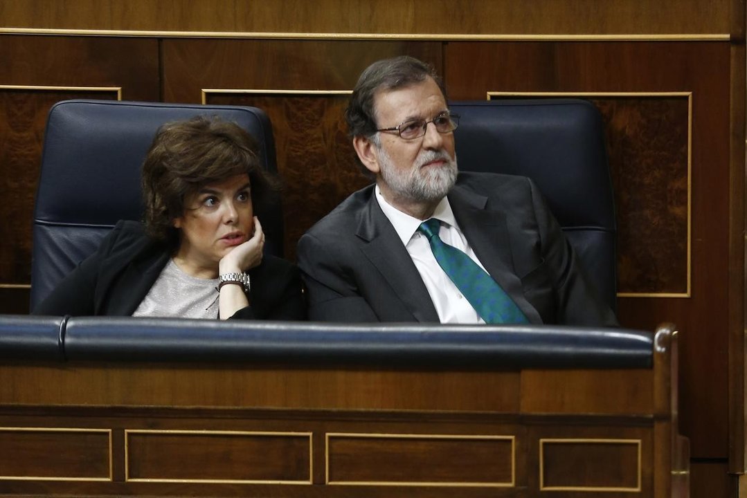 Rajoy durante la moción de censura