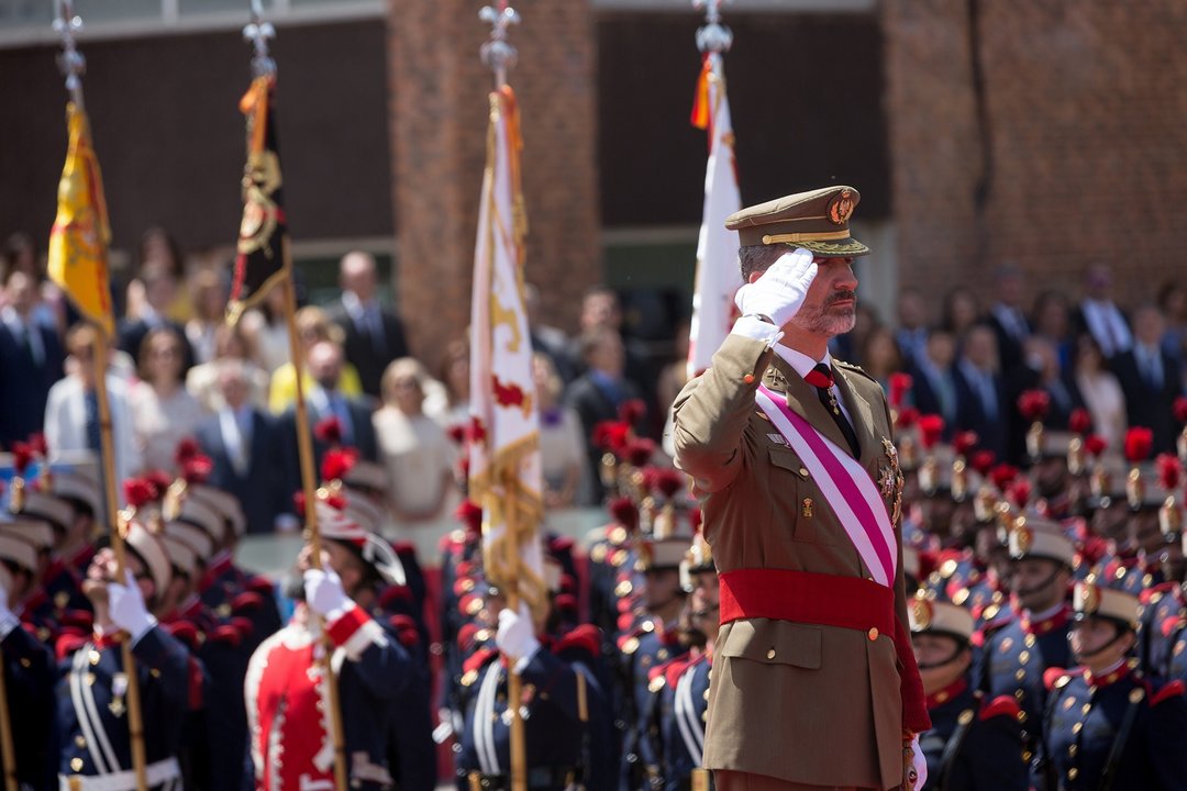 El rey Felipe VI durante el DIFAS 2017.