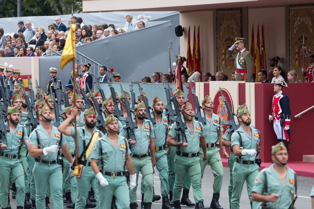 La Legión en el desfile 12 octubre 2018. Álvaro García Fuentes (@alvarogafu)