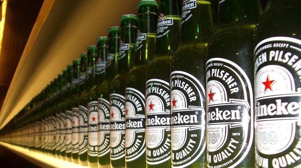Botellas de Heineken.