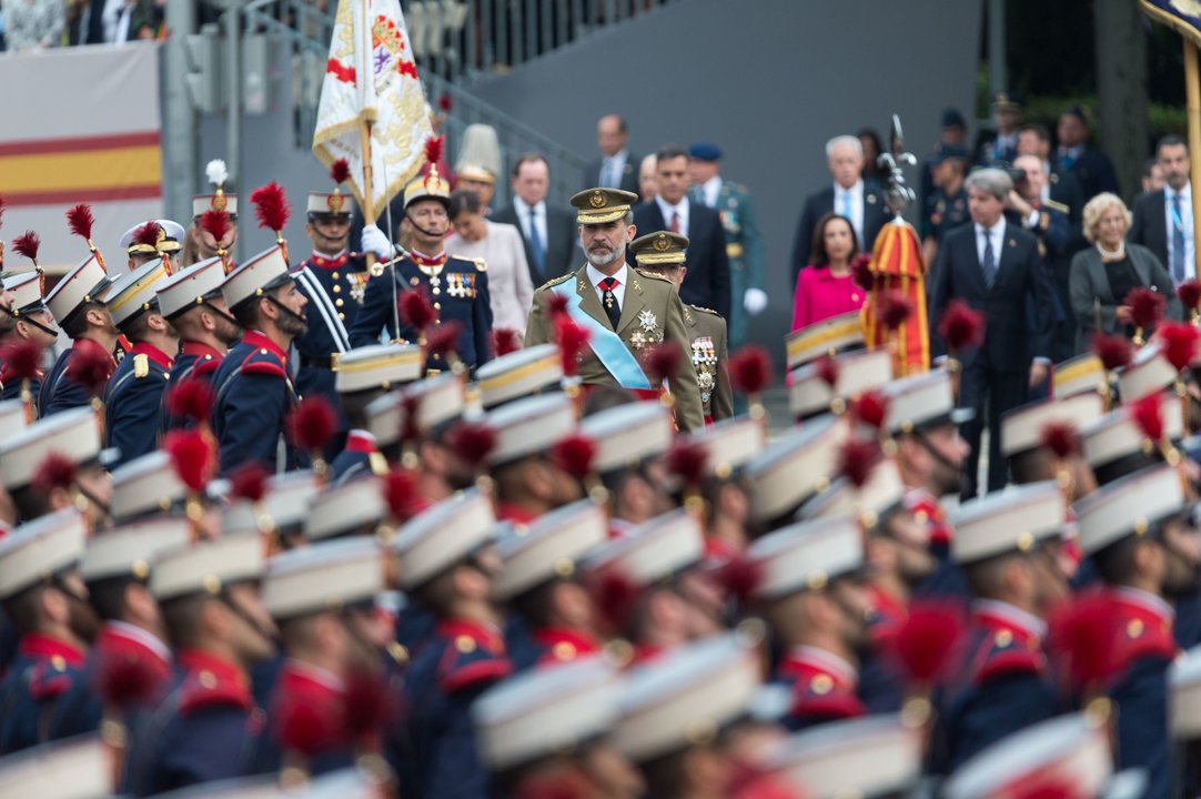 Felipe VI en el desfile 12 octubre 2018. Álvaro García Fuentes (@alvarogafu)