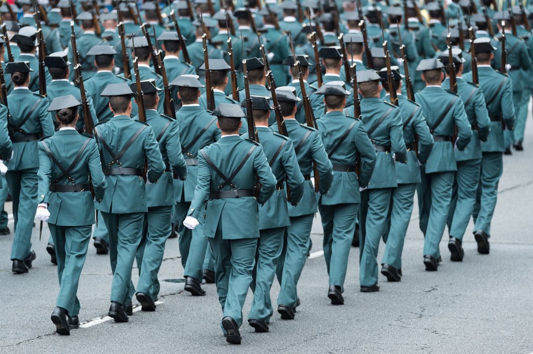 La Guardia Civil en el desfile el 12 de octubre de 2018 (Foto: Álvaro García Fuentes @alvarogafu).