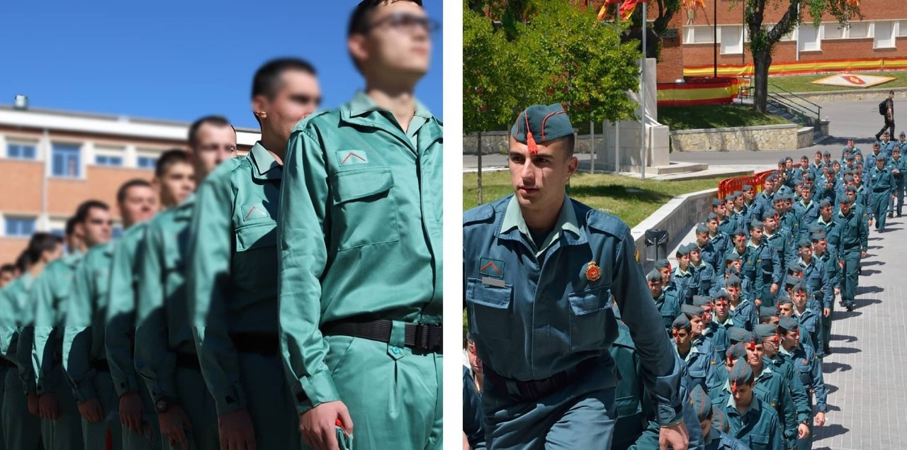 A la izquierda, el nuevo uniforme; a la derecha, el anterior.