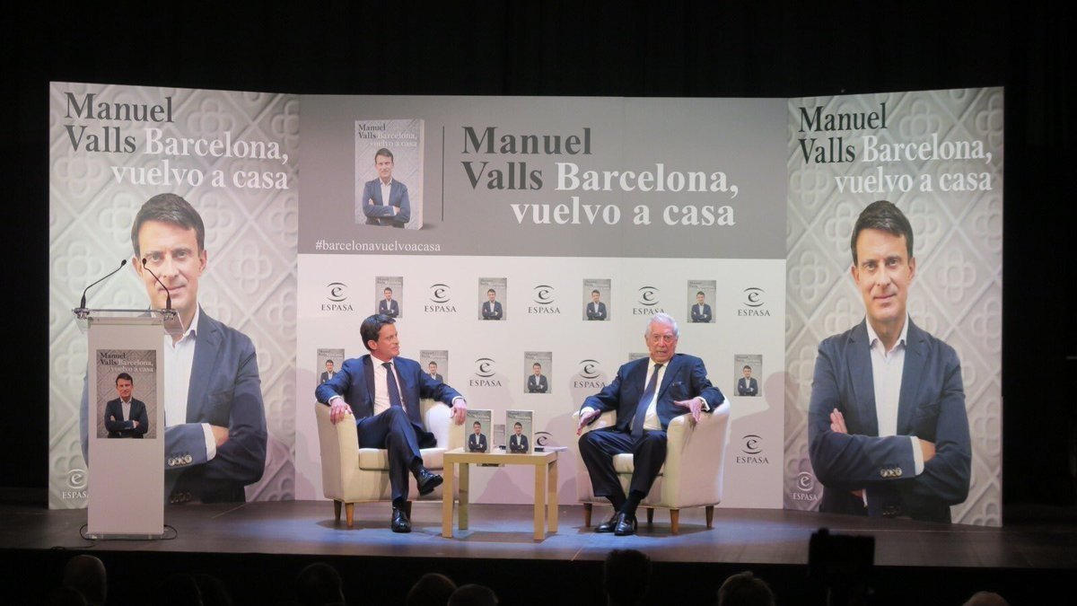 Manuel Valls presenta su libro en Barcelona.