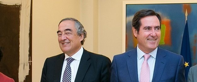 Juan Rosell y Antonio Garamendi.