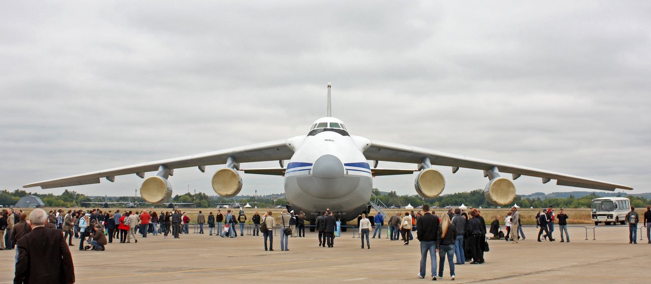 Un Antonov An-124 de la Fuerza Aérea rusa.