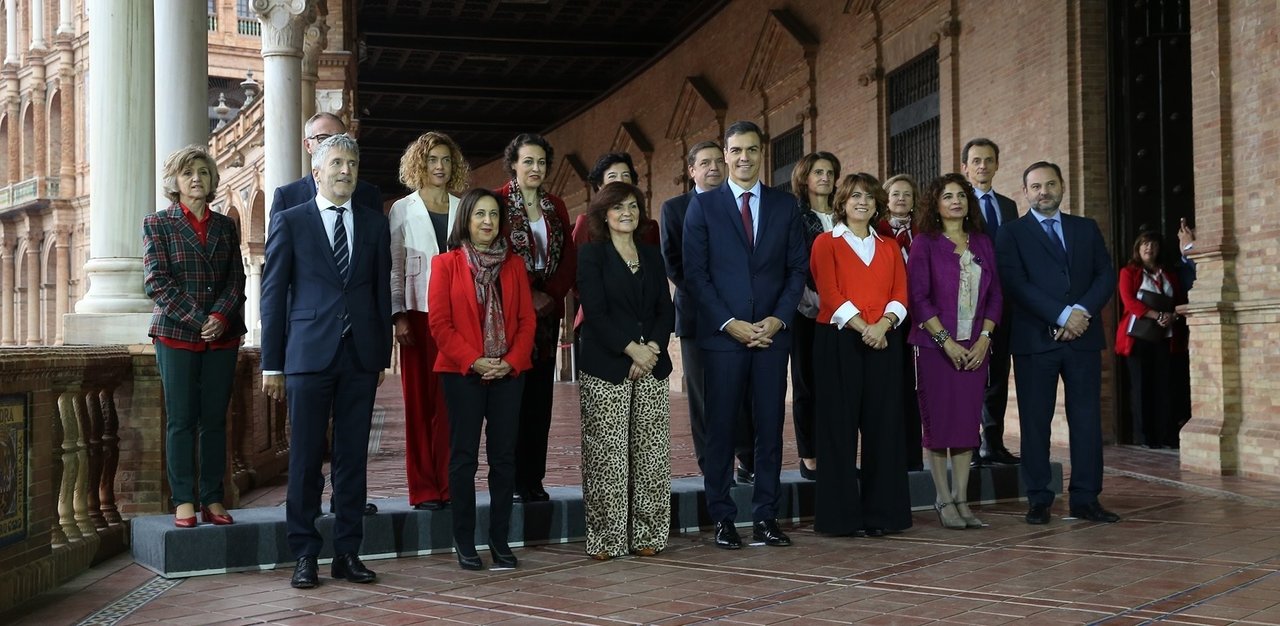 Fotografía del Consejo de Ministros celebrado en Sevilla.