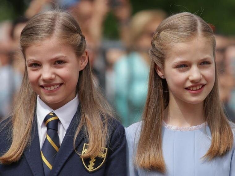 La princesa Leonor y la infanta Sof&iacute;a.