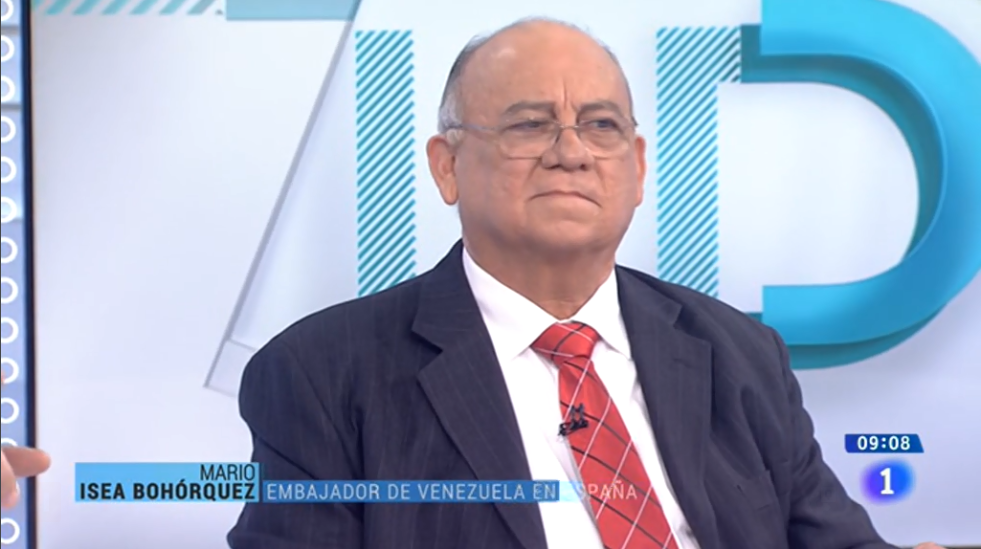 El embajador de Venezuela en 'Los Desayunos' de TVE