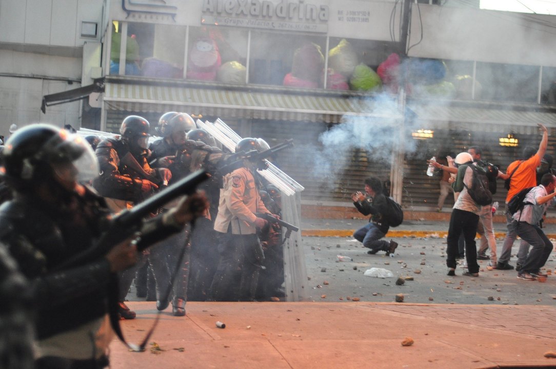 Disturbios en Caracas.