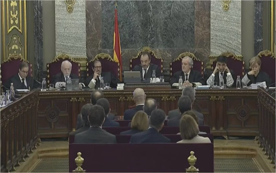 Primera sesi&oacute;n del juicio del 1-O.