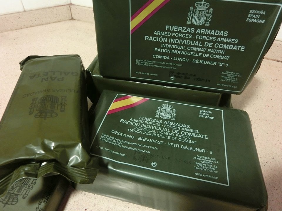 La mayor empresa del mundo de raciones de combate ensalza la “altísima  calidad de los productos que contienen” los menús del ejército de España