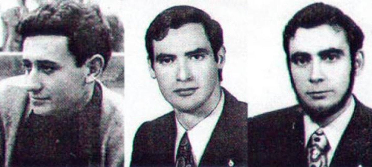 José Humberto Fouz, Jorge Juan García y Fernando Quiroga.