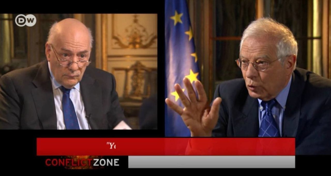 Entrevista a Borrell en la televisión alemana.