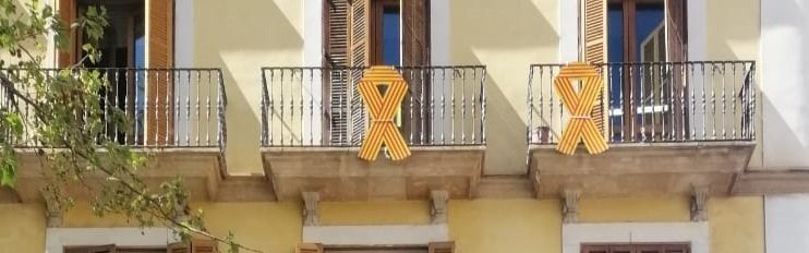 Lazos en el Ayuntamiento de Palma de Mallorca.