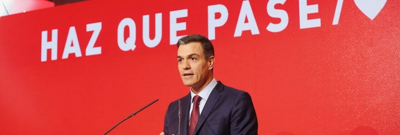 Pedro S&aacute;nchez presenta la campa&ntilde;a del PSOE para las elecciones generales de abril de 2019.