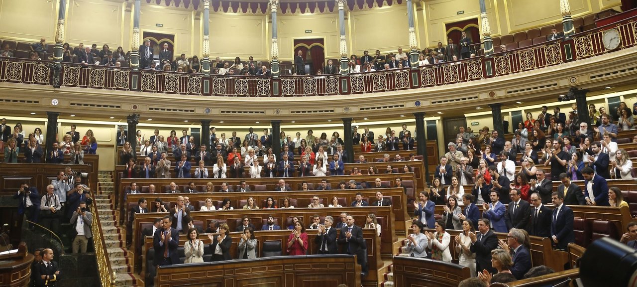 Sesión constitutiva del Congreso de los Diputados en mayo de 2019.
