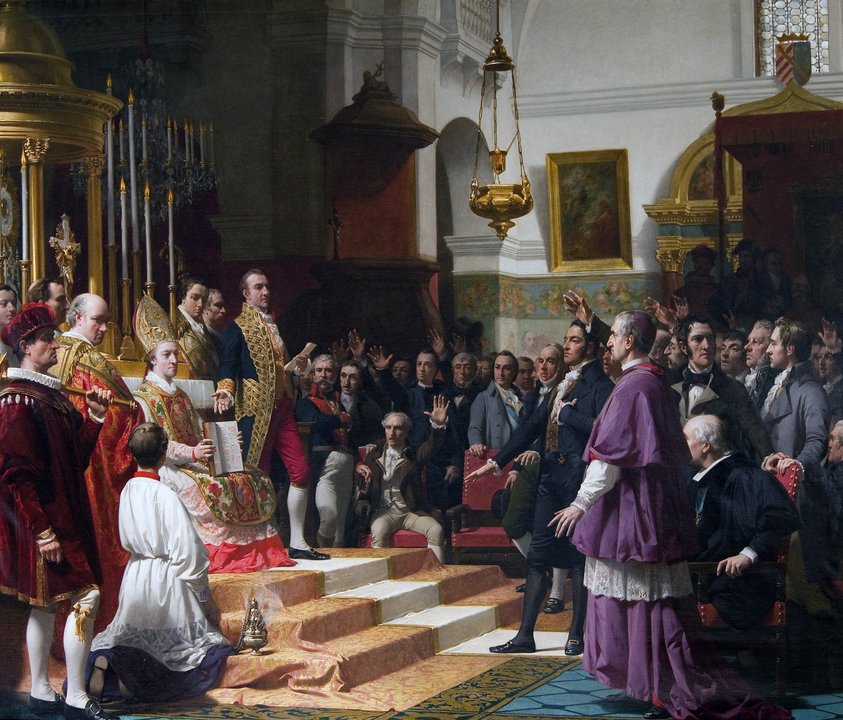 "El juramento de las Cortes de Cádiz en 1810", de José Casado del Alisal.