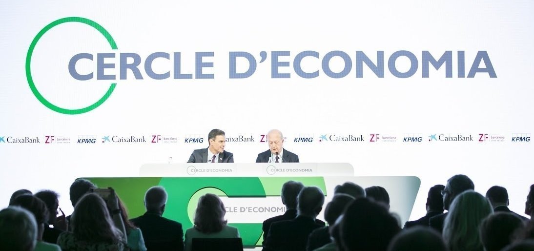 Pedro Sánchez, en el encuentro del Cercle d&#39;Economia.