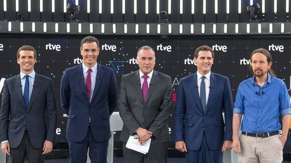 Debate electoral en TVE.