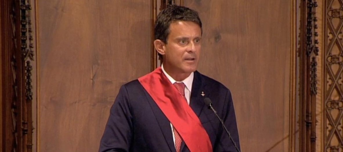 Manuel Valls, en la constitución del Ayuntamiento de Barcelona.