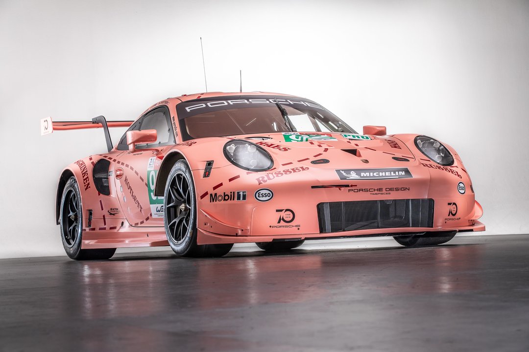 PORSCHE_Porsche 911 RSR LMGTE-Pro Pink Pig. Estre, Christensen y  Vanthoor. 24H de Le Mans 2018