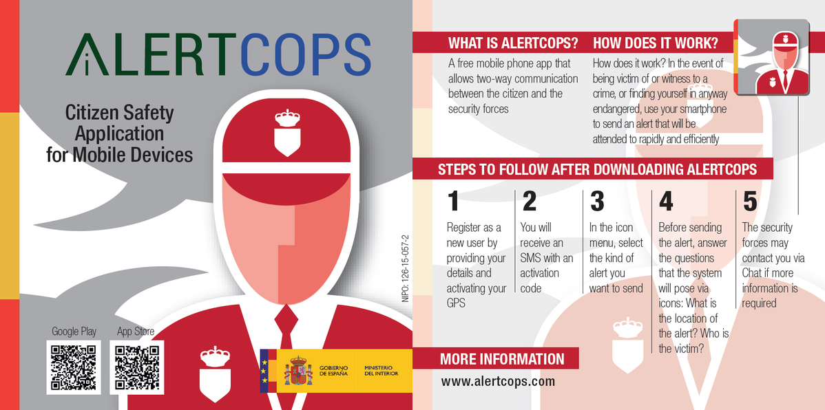 Aplicaci&oacute;n de AlertCops.