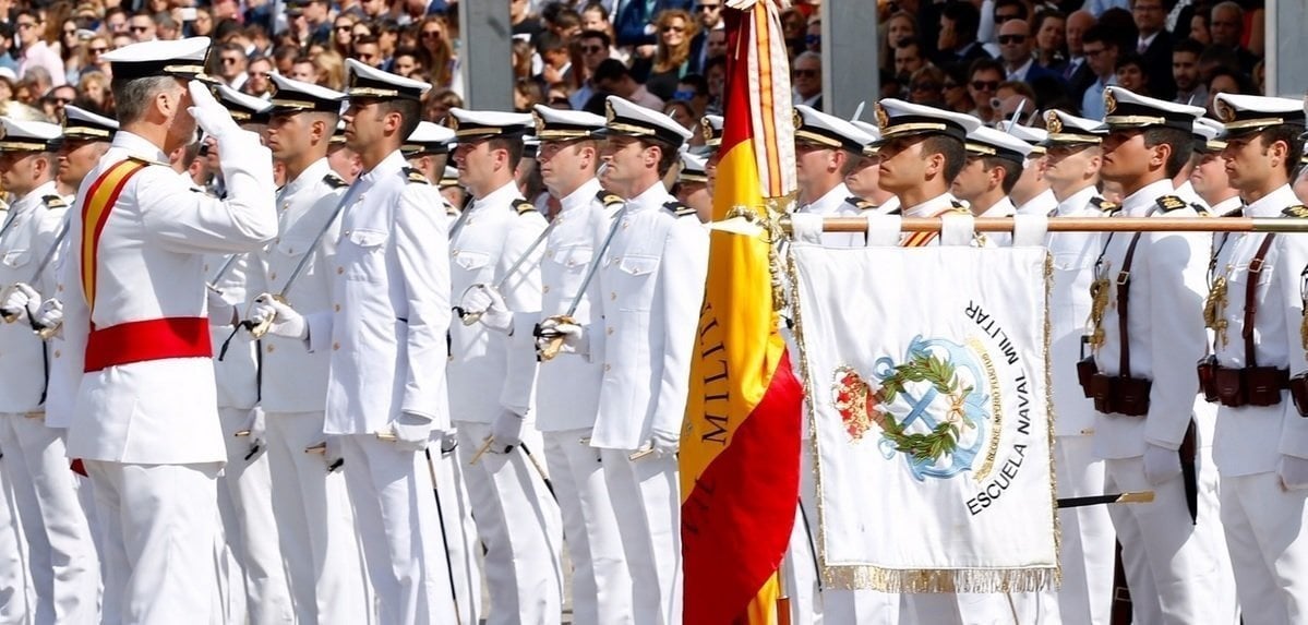 Entrega de despachos en la Escuela Naval Militar de Marín (Pontevedra).