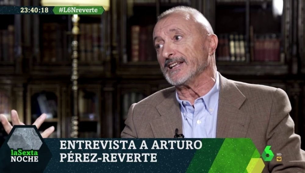Arturo Pérez-Reverte. Entrevistado en la Sexta el 5 de OCtubre de 2019