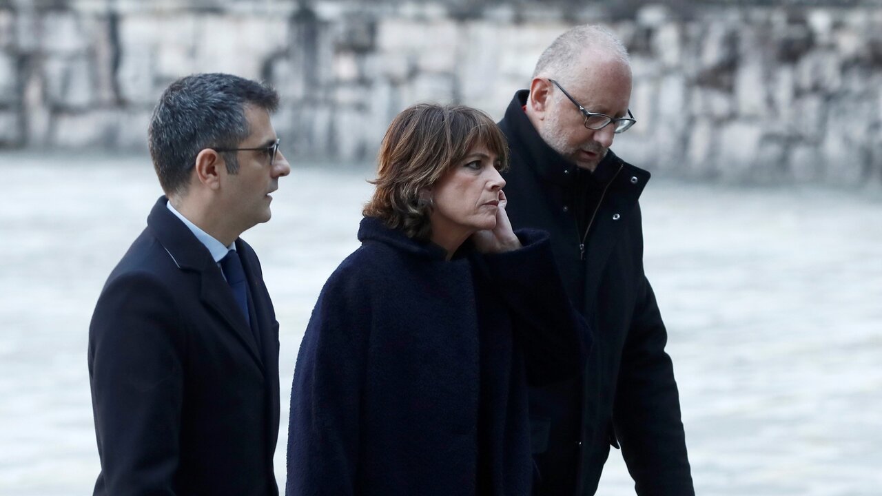 Felix Bolaños, Dolores Delgado y Antonio Hidalgo López. Fuente: EFE