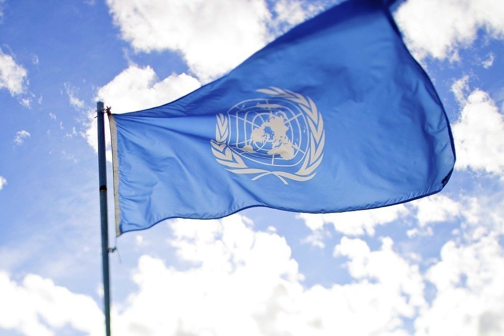 Bandera de la ONU.