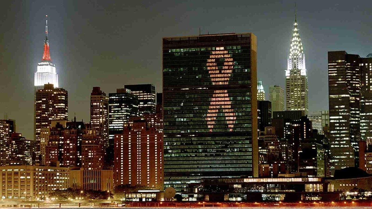 Imágen de NY el Día Internacional de la lucha contra el Sida