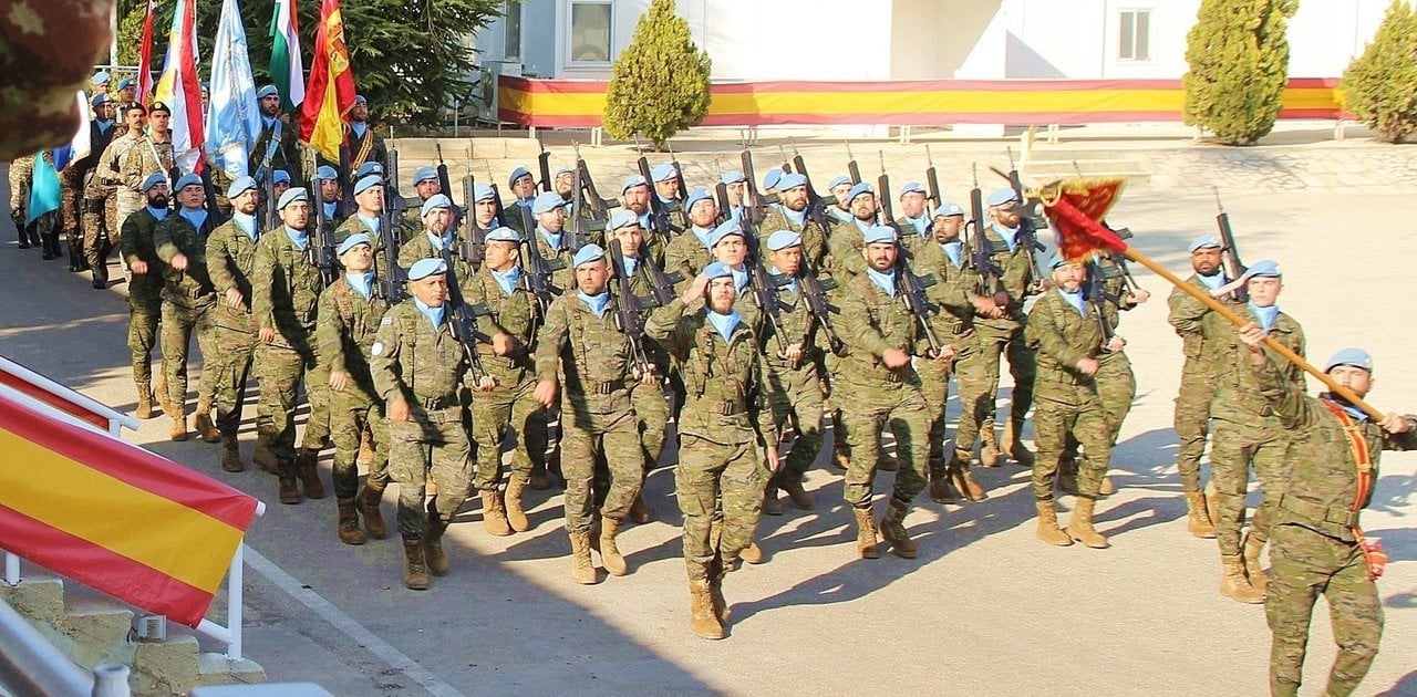 Legionarios de la misión de UNIFIL.