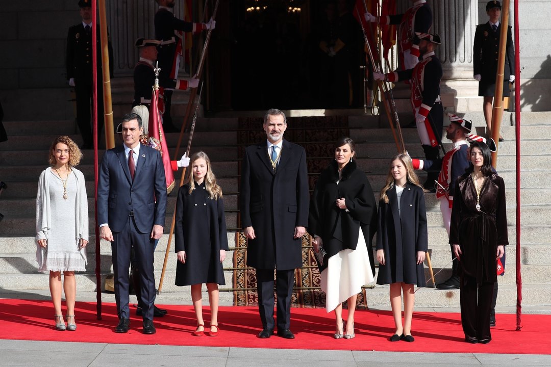La familia real abre la XIV legislatura del Congreso de los Diputados