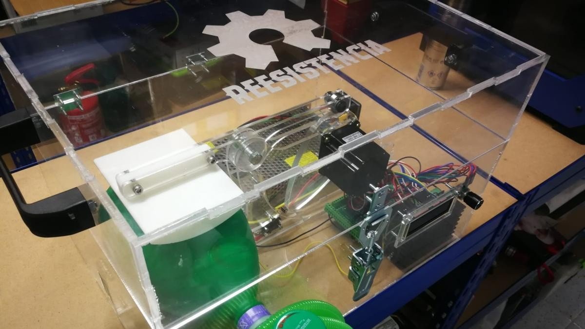 El respirador automático en impresión 3D