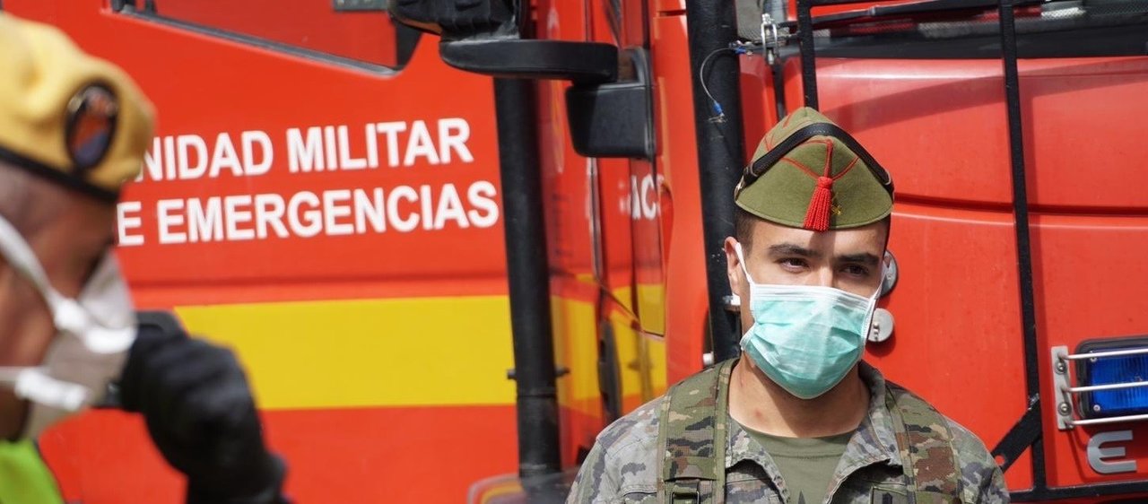Militares desplegados contra el coronavirus.