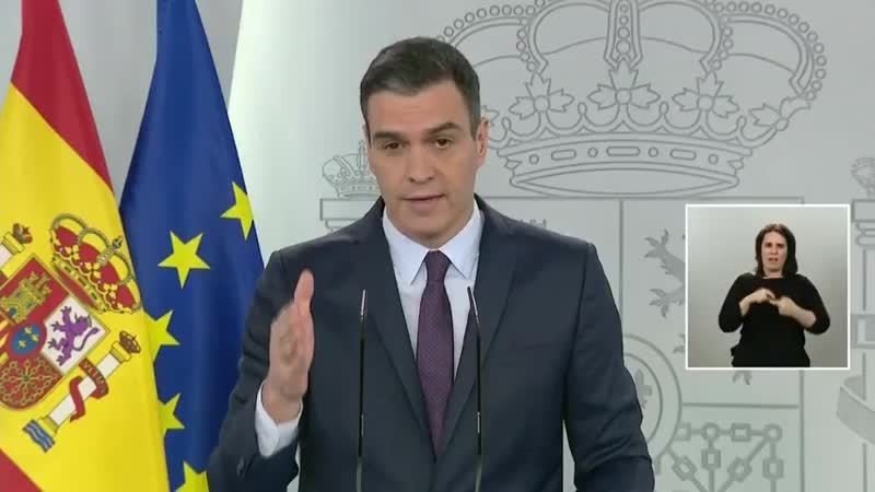 Pedro Sánchez. Rueda de prensa Moncloa 2 de mayo de 2020
