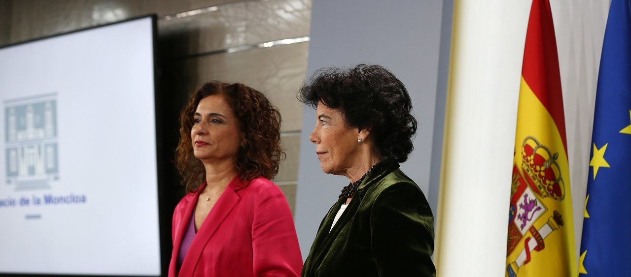 María Jesús Montero e Isabel Celaá.