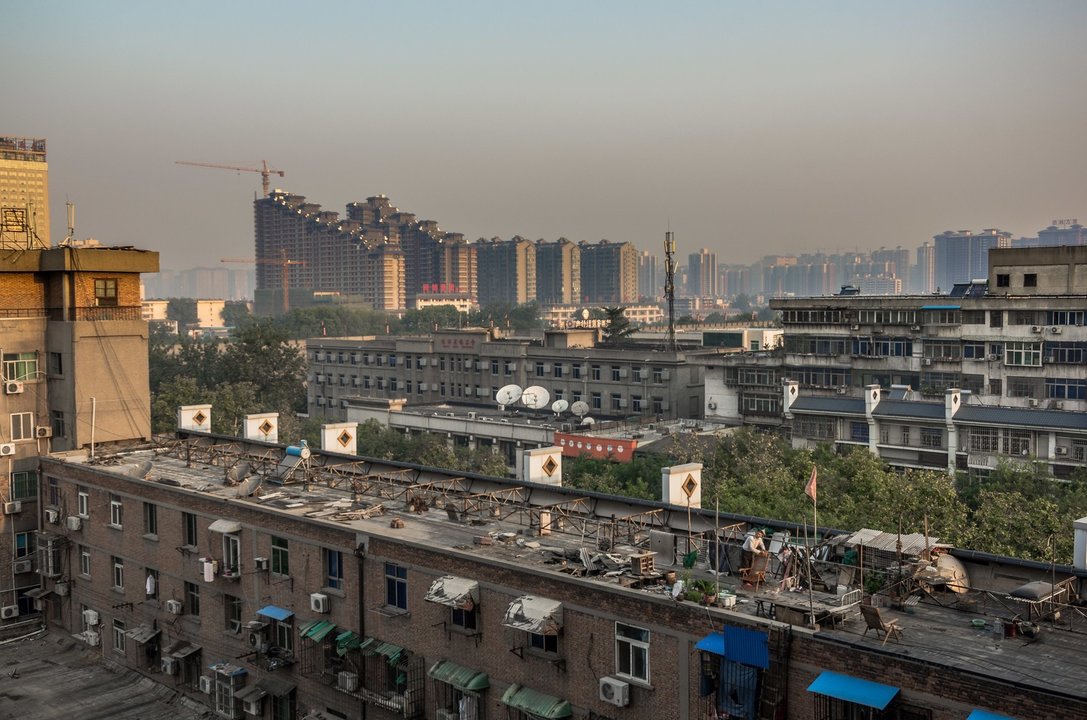 Vista de Pekin (China).
