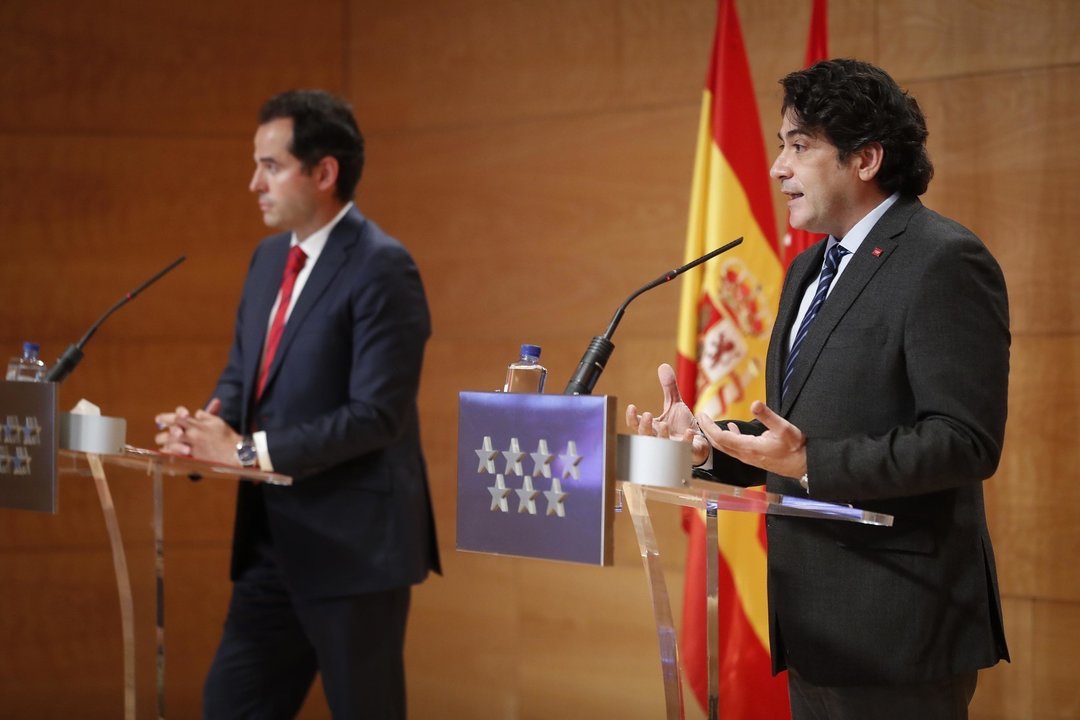 Rueda de Prensa de David Pérez e Ignacio Aguado, Madrid 17 de junio de 2020
