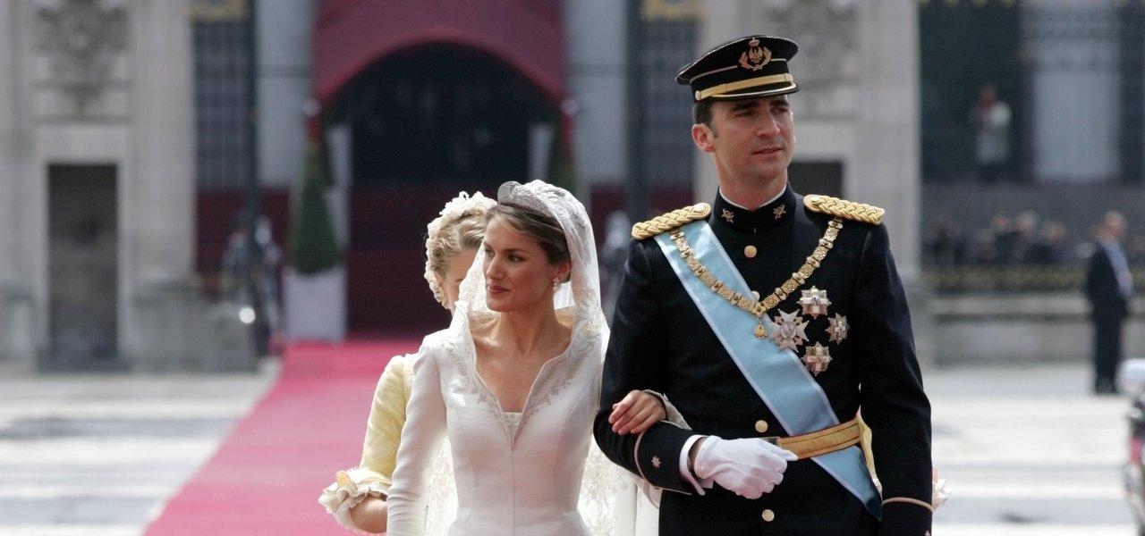 Felipe VI y doña Letizia, en su boda.