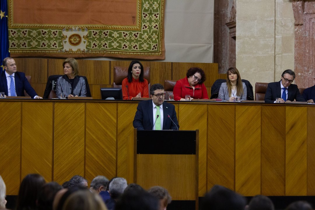 Francisco Serrano en el parlamento de Andalucía